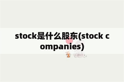 stock是什么股东(stock companies)