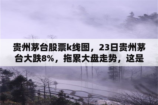 贵州茅台股票k线图，23日贵州茅台大跌8%，拖累大盘走势，这是为什么呢？